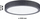 Plafonierë LED Paulmann Cosara, 15W, 30 cm, gri e errët