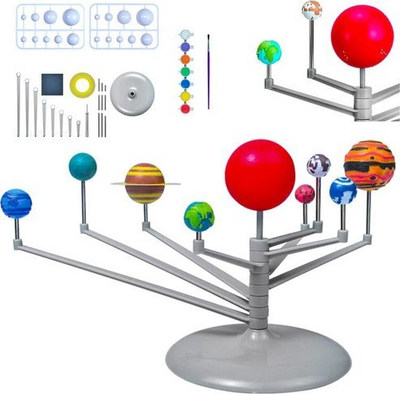 Lodër shkencore Solar System Planets Model, set me planete, model lëvizës, shumëngjyrëshe