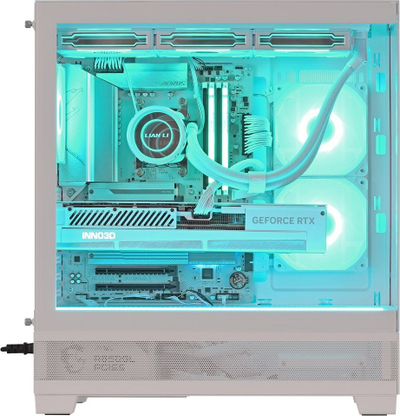 Kompjuter gaming Actina View 7800X3D, Ryzen 7, 32GB RAM, RTX 4090, 1TB SSD, i bardhë