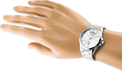 Orë dore Casio MTP-1381D-7AVDF, quartz, çelik inox, argjendi