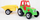 Lodër traktor me rimorkio CHOIŃSKI, plastikë, me elemente lëvizëse, ngjyra të përziera