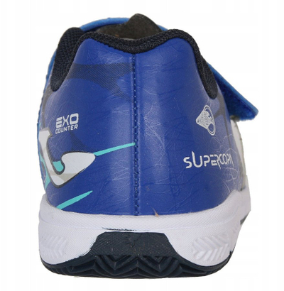 Këpucë futbolli për sallë Joma Super Copa Jr 2409 IN, për kalamaj, taban gome, blu