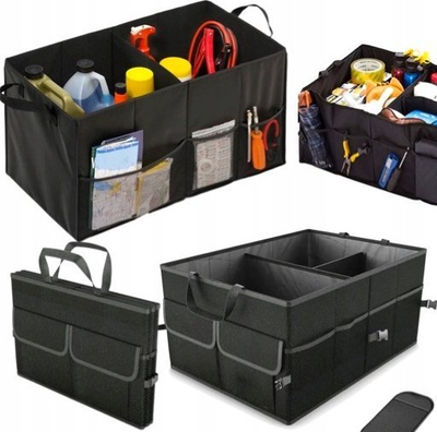 Çantë organizuese bagazhi Black+Decker Trunk Bag, palosëse, me shumë ndarje, e zezë