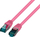 Kabllo rrjeti RJ45 Cat.6A S/FTP, 0.25 m, LSZH, ngjyrë magenta