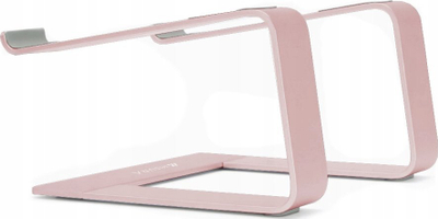Mbajtëse laptopi Misura ME08, deri 15.6", metalike ergonomike, ngjyrë rose gold