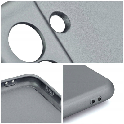 Futrollë telefoni OEM Metallic për Samsung Galaxy S25 FE, TPU, metalike, gri