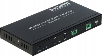 Transmetues HDMI Extender HDMI EX122E TX, për sinjal në distanca t’gjata, i zi