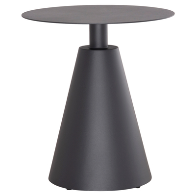 Tavolinë anësore outdoor Sera HM6270.01, alumini, Ø50 x 56cm, gri