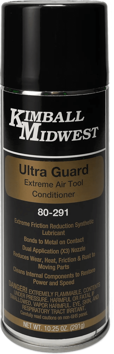 Lëng lubrifikues për vegla me ajër Kimball Midwest Ultra Guard Extreme, sintetik, me spërkatje, i zi