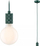 Llambadar varëse Paulmann Neordic Tilla, E27, 60W, jeshil