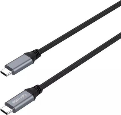 Кабел USB-C - USB-C Philips DLC5206C, 2m, црн