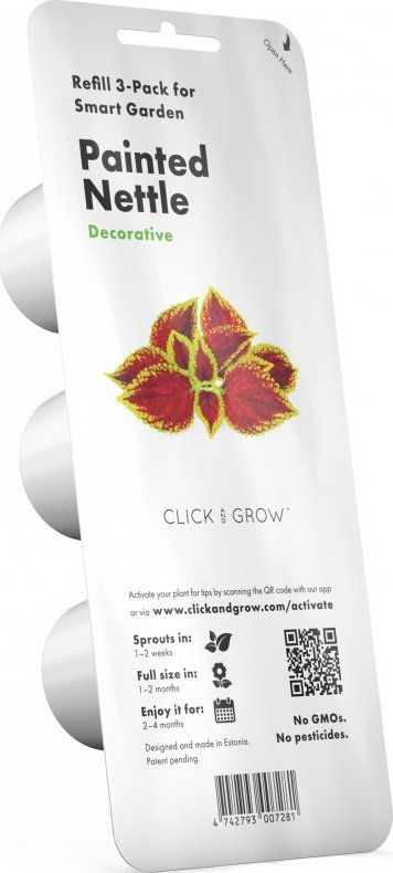 Капсули за растенија Click &amp; Grow Painted Nettle, сет 3 парчиња, декоративни, повеќебојни