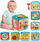 Lodër kub aktiviteti Woopie Baby Montessori, 6 në 1, muzikore, shumëngjyrëshe
