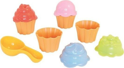 Lodra plazhi Adriatic Muffin Molds, kallëpe rere, plastik e fort, me shumngjyra
