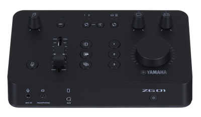 Set gaming Yamaha ZG01 PACK, mixer USB audio, kufje me mikrofon, e zezë
