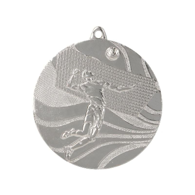 Medalje sportive Victoria Sport Medal për volejboll, 50mm, ngjyrë argjendi