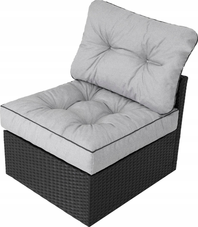 Jastëk kopshti HOBBYGARDEN EMMA TECH, për karrige dhe divan technorattan, 60x60x40 cm, gri