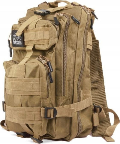 Çantë shpine Offlander Survival 25L, hiking, najlon, ngjyrë kaki
