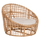 Kolltuk rattan natyral 103×92×81 cm (HM9814), bardhë