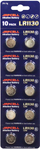 Bateri buton Japcell LR1130, alkaline 1.5V, paketim 10 copë, argjendtë