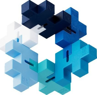 Lodër fidget Plus Plus HEXEL DISPLAY, 18 copë, BIG, shumëngjyrëshe