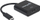 Kabllo Manhattan USB-C në DisplayPort 1.2, 4K 30Hz, 21cm, e zezë