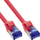 Kabllo rrjeti InLine Patch Cable Slim, Cat.6A S/FTP, 10m, e kuqe