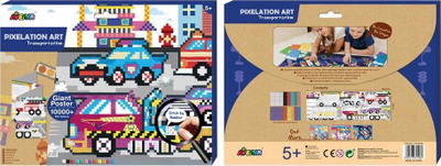Set krijues Avenir Pixelation Art Transportation, 10000+ ngjitëse, poster i madh fare, shumngjyrësh
