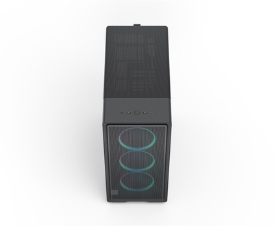 Kuti kompjuteri Fractal Design Epoch, mid tower, xham i temperum RGB, e zezë