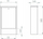 Kabinet sipërfaqësor Sigma Li, 8 qarqe, 585x145x585 mm, i bardhë