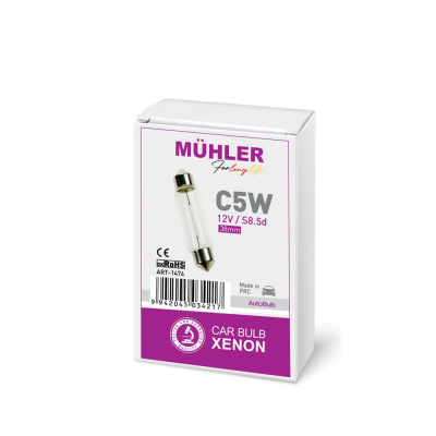 Lampa 12v 5w Sulfide 38mm S8.5d Kuti Muhler