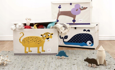 Kuti lodrash 3 Sprouts Toy Chest, palosëse, dinosaur, bezhë