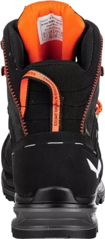 Çizme malore trekking Salewa MTN Trainer 2 Mid GTX, Vibram, nr. 44.5, të zeza me portokalli