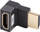Adapter HDMI Lanberg 2.1, 8K, 90° përpjetë, gri e zezë