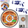 Loja shenjestre Capybara Dartboard Skill Game, diametër 73.5 cm, me toptha Velcro dhe pistoleta, shumëngjyrëshe