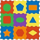 Tapet loje me shkumë Smily Play Foam Mat Shapes, puzzle për mësim, me ngjyra të ndryshme