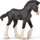 Figurinë kafshe Collecta Clydesdale Foal, këlysh kali, me pallto të zezë