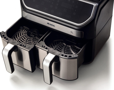 Fritezë me ajër Ariete Dual 4625, 9L, dy kosha, metalike
