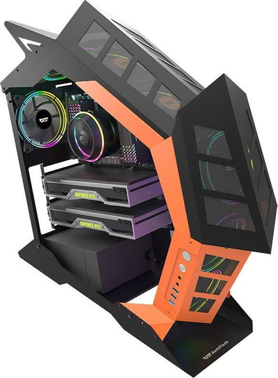 Kasë Darkflash K1, e zezë/e portokalltë