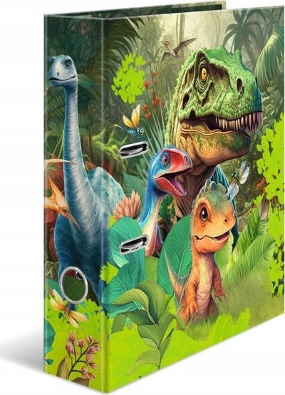 Dosje kartoni Herma A3 me goma, me dinosaurë, shumëngjyrëshe