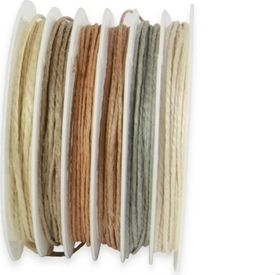 Декоративна жица Penword String Set S8, 1 mm, 6 парчиња, многуобојни неутрални
