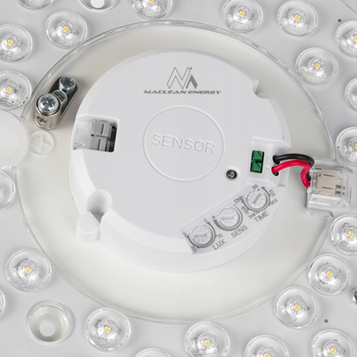 Llambë tavani LED Maclean MCE347, 12W, me sensor lëvizjeje edhe muzgut, e bardhë