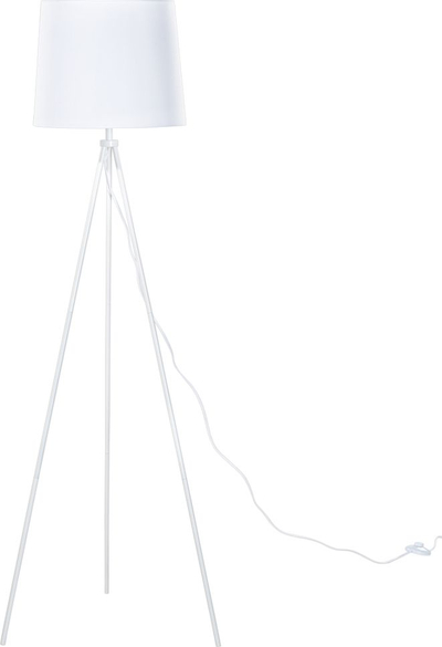 Lampë dyshemeje Beliani Sambra, metal, 149cm, e bardhë