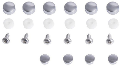 Set montimi Cersanit ZIP ARTECO BASIC S903-027, vida dhe kapakë dekorativë, për dyer dushi, krom