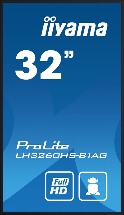 Професионален монитор iiyama ProLite LH3260HS-B1AG, 32\", 4K UHD, црн