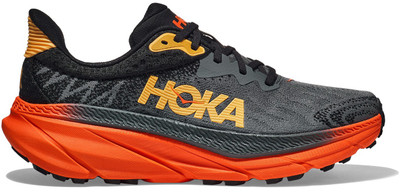 Atlete vrapimi HOKA Challenger ATR 7 për rrugë edhe për trail, ngjyra Castlerock Flame