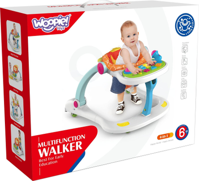 Ecurëse bebe Woopie Multifunctional Lion, 4 në 1, me panel muzikor, shumngjyrshe