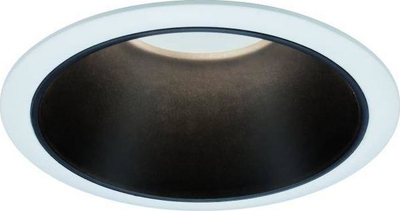 Spot i futur Paulmann Cole Coin, LED 6.5W, 2700K, i bardhë e zi mat
