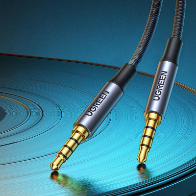 Kabllo audio Ugreen AV183, jack 3.5mm në jack 3.5mm, 3m, e zezë