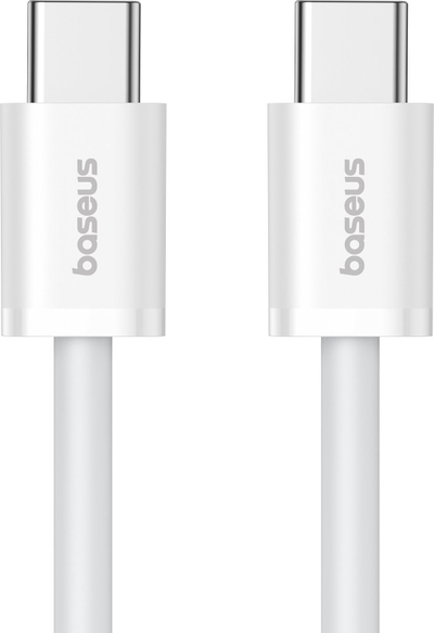 Kabllo Baseus Superior Series II USB C në USB C, 30W, 1m, e bardhë